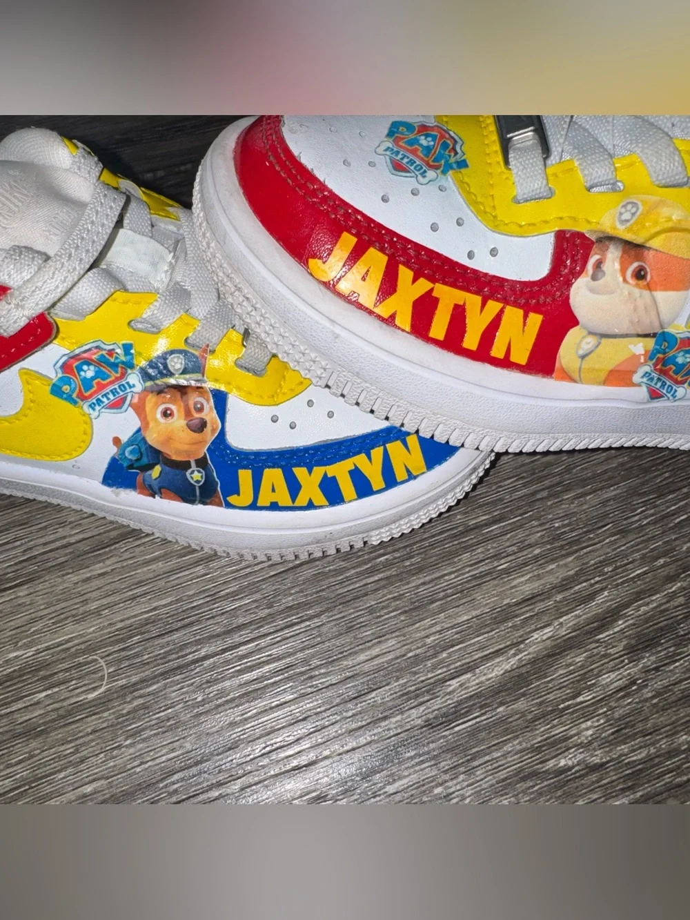 Custom hand painted Nike Airforce 1 Paw Patrol Sneakers Toddler 9C “Jaxtyn”